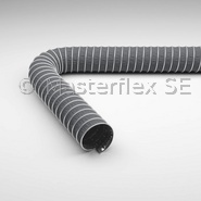 Master-Clip PTFE S EL - Manguera de aspiración y ventilación para medios agresivos de hasta +250 °C, eléctricamente conductiva, doble capa